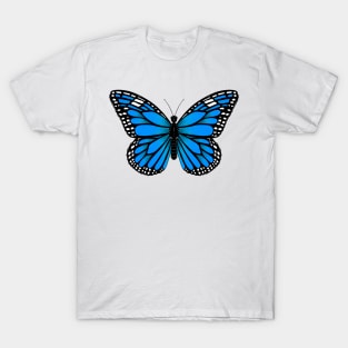 Monarch Butterfly - Blue T-Shirt